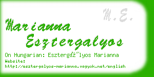 marianna esztergalyos business card